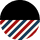Black + Barber Pole -Smoke Lens
