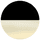 Black + White Horn - Smoke Gradient Lens